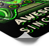 Level 13 Unlocked Video Game 13th Birthday 13 Yr O ポスター (角)