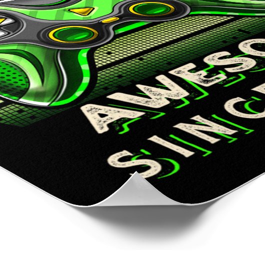 Level 13 Unlocked Video Game 13th Birthday 13 Yr O ポスター (角)