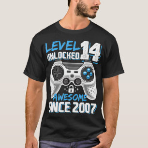 Level 14 素晴らし Unlocked 2007 Video Game 14th Bir Tシャツ