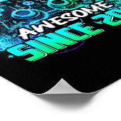 Level 15 Unlocked Awesome Since 2010 15th Birthday ポスター (角)