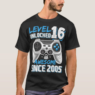 Level 16 素晴らし Unlocked 2005 Video Game 16th Bir Tシャツ