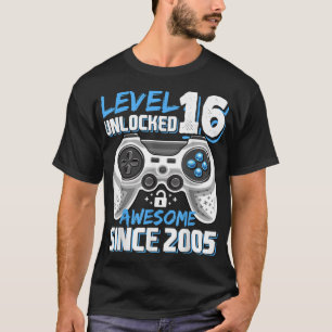 Level 16 素晴らし Unlocked 2005 Video Game 16th Bir Tシャツ