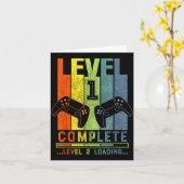 Level 1 Complete Gamer Gift 1 Years Wedding Annive カード (黄色い花)