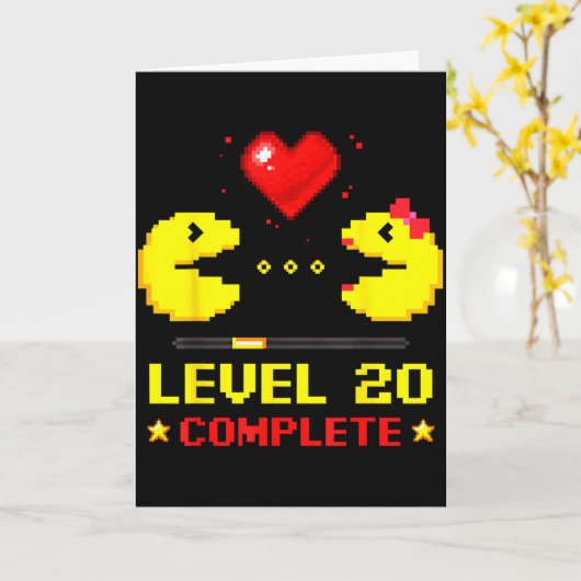 Level 20 Complete Gamers 20th Wedding Anniversary  カード (黄色い花)