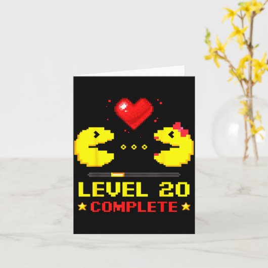 Level 20 Complete Gamers 20th Wedding Anniversary  カード (黄色い花)