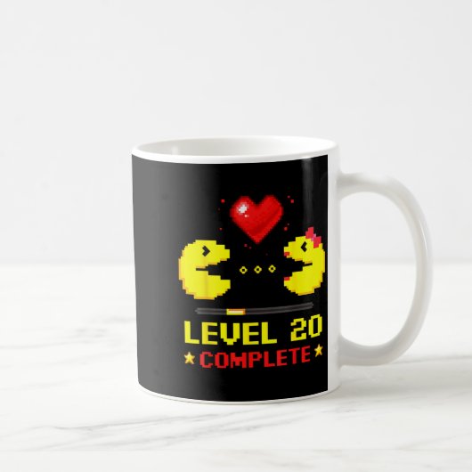 Level 20 Complete Gamers 20th Wedding Anniversary  コーヒーマグカップ (右)