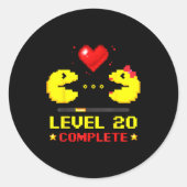 Level 20 Complete Gamers 20th Wedding Anniversary  ラウンドシール (正面)