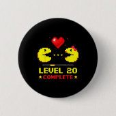 Level 20 Complete Gamers 20th Wedding Anniversary  缶バッジ (正面)