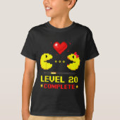 Level 20 Complete Gamers 20th Wedding Anniversary  Tシャツ (正面)