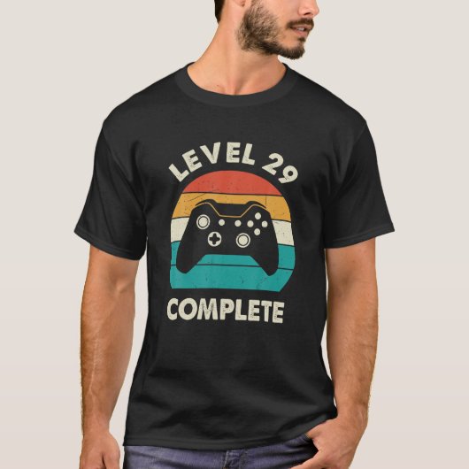 Level 29 Complete Video Gamer - 29th 結婚 Anive Tシャツ (正面)