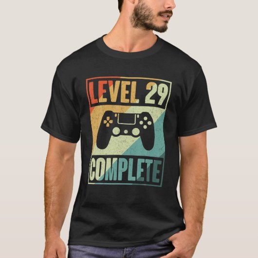 Level 29 Complete Video Gamer - 29th 結婚 Anive Tシャツ (正面)