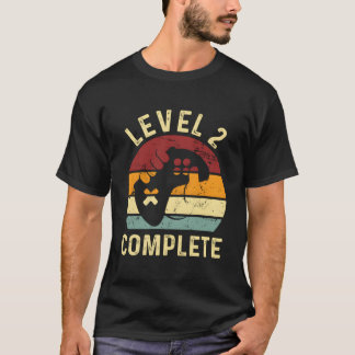 Level 2 Complete 2 Year Anniversary 2Nd Wedding Fo Tシャツ