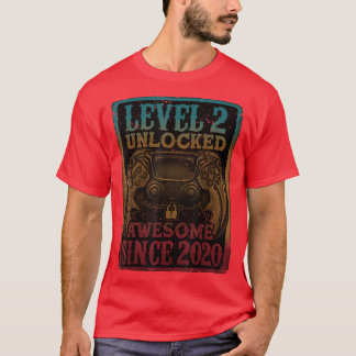 Level 2 Unlocked Awesome Since 2020 2nd Birthday G Tシャツ