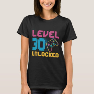 Level 30 Unlocked Gaming Birthday  Tシャツ