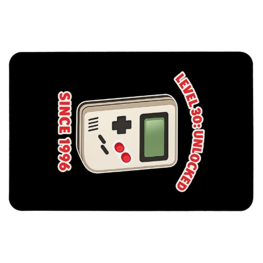 Level 30: Unlocked Since 1996 マグネット (横)