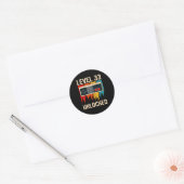 Level 33 Unlocked Video Game Controller Birthday M ラウンドシール (封筒)