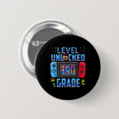 Level 3rd Grade Unlocked Back To School First Day  缶バッジ (正面&裏面)