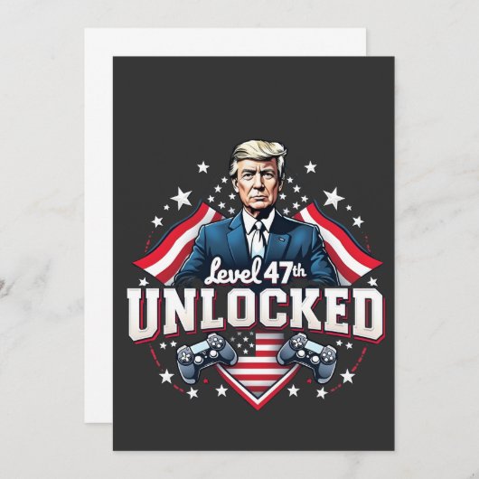 Level 47 unlocked: Trump's Inauguration Day Triump 招待状 (正面/裏面)
