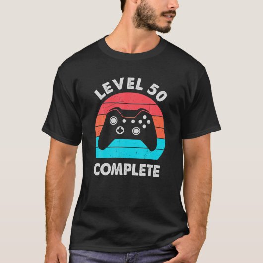 Level 50 Complete Video Gamer - 50Th Wedding Anive Tシャツ (正面)