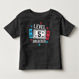 Level 5 Unlocked Shirt Gamer トドラーTシャツ