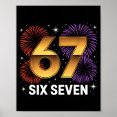Level 67 Complete Six Seven Birthday Fireworks  ポスター (正面)