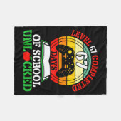 Level 67 Completed Days Of School Unlocked Gamer S フリースブランケット (正面(横))