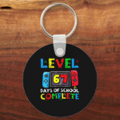 Level 67 Days Of School Complete Six Seven Meme Ki キーホルダー (正面)