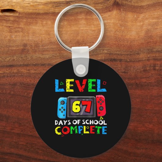 Level 67 Days Of School Complete Six Seven Meme Ki キーホルダー (正面)