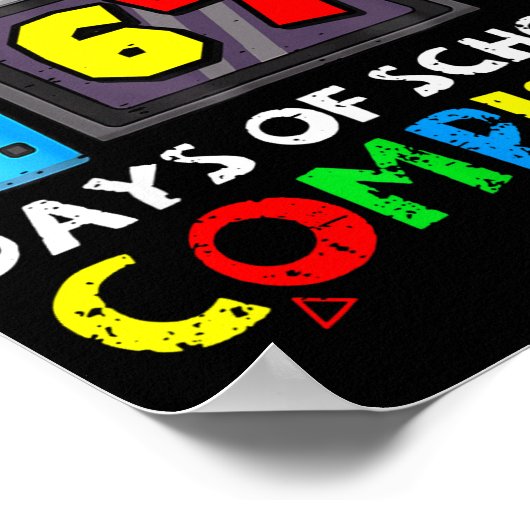 Level 67 Days Of School Complete Six Seven Meme Ki ポスター (角)