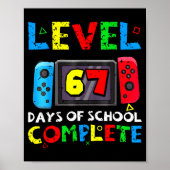 Level 67 Days Of School Complete Six Seven Meme Ki ポスター (正面)