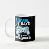 Level 67 Days Of School Unlocked 67 Meme Humor 6 7 コーヒーマグカップ (左)