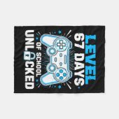 Level 67 Days Of School Unlocked 67 Meme Humor 6 7 フリースブランケット (正面(横))