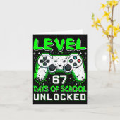 Level 67 Days Of School Unlocked Boys 67th Day Of  カード (黄色い花)