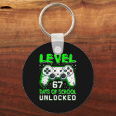 Level 67 Days Of School Unlocked Boys 67th Day Of  キーホルダー (正面)