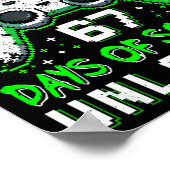 Level 67 Days Of School Unlocked Boys 67th Day Of  ポスター (角)