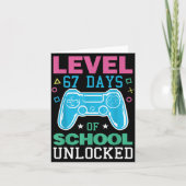 Level 67 Days Of School Unlocked Funny 6 7 Meme Ga カード (正面)