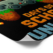 Level 67 Days Of School Unlocked Funny Six Seven G ポスター (角)