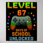 Level 67 Days Of School Unlocked Funny Six Seven G ポスター (正面)