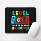 Level 67 Days Of School Unlocked Gamer Video Funny マウスパッド (マウス)