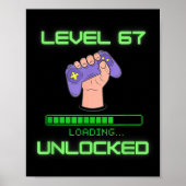Level 67 Unlocked Gaming 6-7 School Meme Six Seven ポスター (正面)