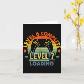 Level 6 Complete 6 Anniversary Gift 6th Wedding An カード (黄色い花)