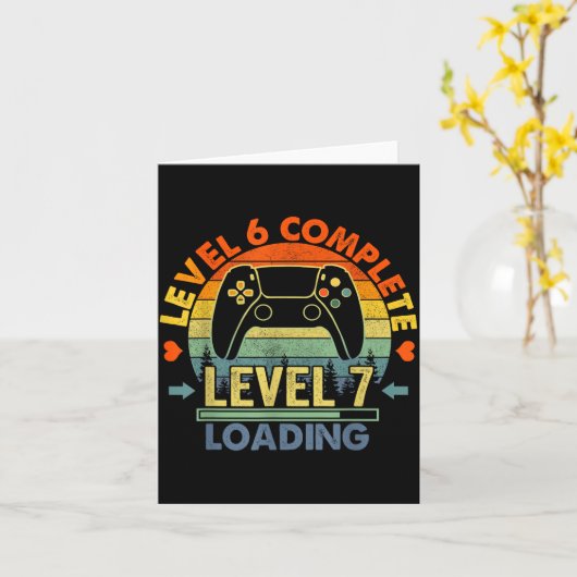 Level 6 Complete 6 Anniversary Gift 6th Wedding An カード (黄色い花)