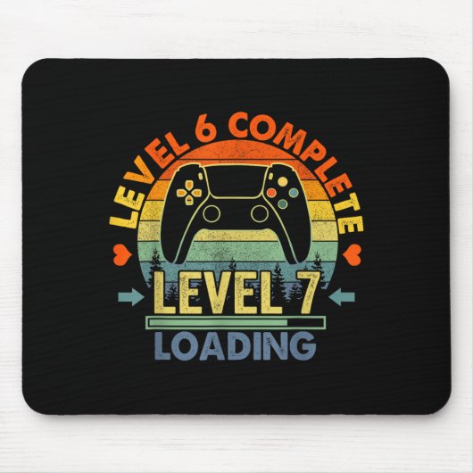 Level 6 Complete 6 Anniversary Gift 6th Wedding An マウスパッド (正面)