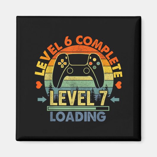 Level 6 Complete 6 Anniversary Gift 6th Wedding An マグネット (正面)