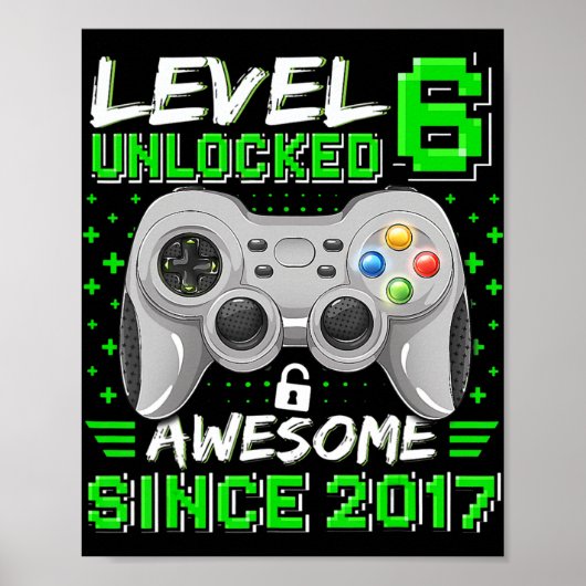 Level 6 Unlocked 素晴らし 2017ビデオゲーム6誕生 ポスター (正面)