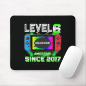 Level 6 Unlocked 素晴らし 2017ビデオゲーム6誕生 マウスパッド (マウス)