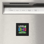Level 6 Unlocked 素晴らし 2017ビデオゲーム6誕生 マグネット (インサイチュ (食洗機))
