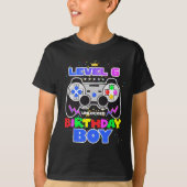 Level 6 Unlocked Birthday Boy Video Game 6th Birth Tシャツ (正面)