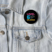 Level 6 Unlocked Gaming Birthday  缶バッジ (インサイチュ)