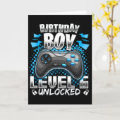 Level 6 Unlocked Video Game 6th Birthday Gamer Gif カード (黄色い花)